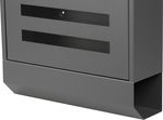 LINEA mailbox, 35x11.5x41.5 cm, postal, anthracite