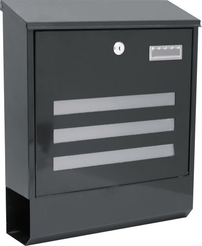 Schránka LINEA, 35x11,5x41,5 cm, poštová, antracit