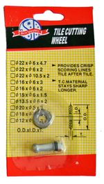 Scoring Wheel MW1515 (15x6 mm), replacement, for tile cutter MT312A/316A/320A/324A