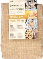 Sack Strend Pro Garden, jute, 95x56 cm, max. 40 kg, 3 pcs, without drawstring