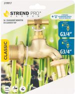 Csap Strend Pro, mosdóhoz Gardens, sárgaréz, 3/4"