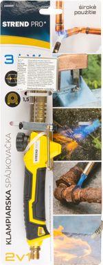 Torch Strend Pro, for soldering, gas, hose L-1.5 m