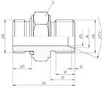 Srubenie Messer 0.463.413, G1" RH-G1/2" LH, Simax horl. plyn