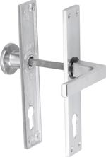 Door Handle KOMAS, with round escutcheon, 72 mm