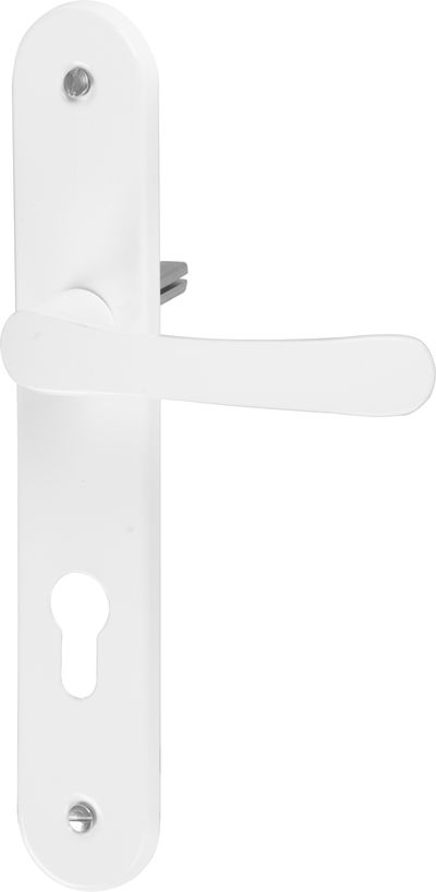 Oval shield and oval handle set Michaela V90, white