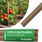 Support Rod Garden KBT 1200/12-14 mm, pack of 10 pcs, bamboo, for plants