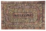 Lábtörlő MagicHome RBM 406, bejárati, Welcome, gumi, 89x58 cm