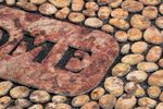 Doormat MagicHome RBM 406, for entrance, Welcome, rubber, 89x58 cm