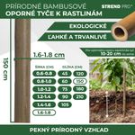 Support Rod Garden KBT 1500/16-18 mm, pack of 10 pcs, bamboo, for plants