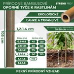 Support Rod Garden KBT 1050/12-14 mm, pack of 10 pcs, bamboo, for plants