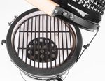 Grill Strend Pro Kamado Egg 13", 27 cm átmérő, 34,5 cm grillmagasság, fekete, 35x40,5x55 cm