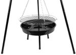 Grill Strend Pro Bavarian, BBQ, charcoal, adjustable grilling height 320-660/1500 mm