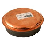 Fedél Antikoro 112 mm, réz, kémény füstnyílás fedél, kémény füstcső dugó, dugó