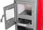 Stove Bella Thalia, red, 5,4 kW, 120 cm, cast iron/chamotte