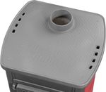 Stove Bella Thalia, red, 5.4 kW, cast iron/fireclay