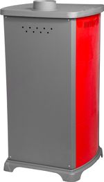 Stove Bella Thalia, red, 5,4 kW, 120 cm, cast iron/chamotte