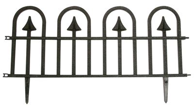 PVC fence black