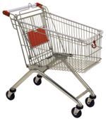 Kocsi Racks DC70B, bevásárló, kerekeken