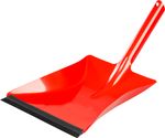 Dustpan Neco 30-0383-15, red, rubber lip, 37x24x8 cm
