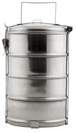 Lunch Box MagicHome SS682, stainless steel, 4x 1200 ml, 16.8x32.6 cm
