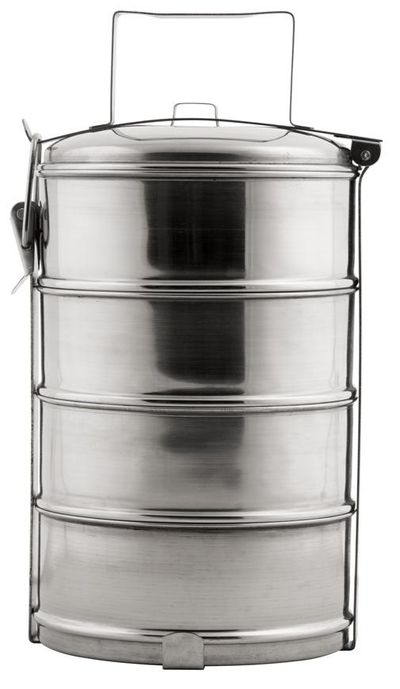 Ételhordó MagicHome SS682, rozsdamentes acél, 4x 1200 ml, 16,8x32,6 cm