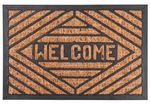 Lábtörlő MagicHome RBP 193, bejárati, Welcome 3, 40x60 cm, gumi/panama