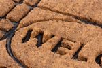 Doormat MagicHome RBC 196, for entrance, Welcome, 45x75 cm, rubber/coir