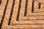 Doormat MagicHome RBC 130, for entrance, Arrows, 40x60 cm, rubber/coir