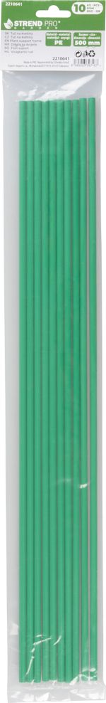 Rúd L-500, növénytámasztó, PE, 10 db-os csomag, 500 mm
