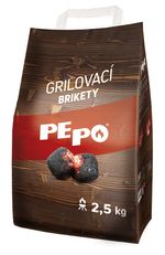 Briquettes PE-PO®, 2.5 kg, wooden, for grilling