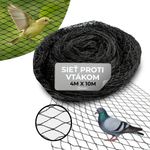 Net Strend Pro, 4x10 m, mesh 25 mm, anti-bird, PE