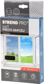 Sieť FlyScreen2 150x90 cm, proti hmyzu a komárom, na okno, čierna PE