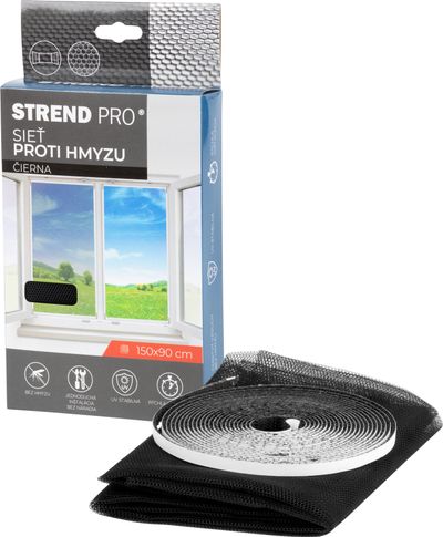 Insect net FlyScreen2 150x090 cm, black, PE