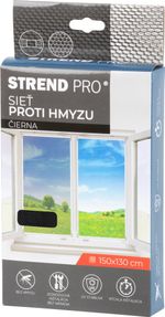 Net FlyScreen2, 150x130 cm, anti-insect and mosquito, for window, black PE