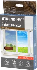 Sieť FlyScreen3 150x090 cm, proti hmyzu a komárom, na okno, hnedá PE