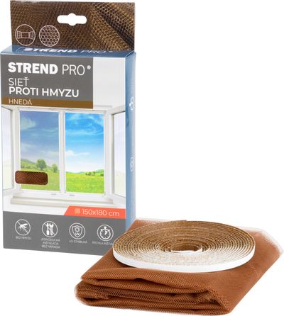 Insect net FlyScreen3 150x180 cm, brown PE