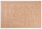 Doormat MagicHome KHR002-03, for entrance, Beige, 40x60 cm