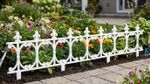 Fence Gardens F755, 64x34 cm, plastic, white, mini decorative, pack of 5 pcs