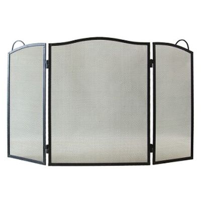 Fireplace screen FS1, 60x95 cm, black