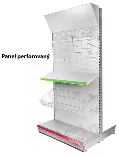 Panel Racks H03, 1250x400x1.0 mm, perforated *L*
