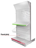 Panel Racks H05 1250x400x0.6 mm, solid *L*, grey
