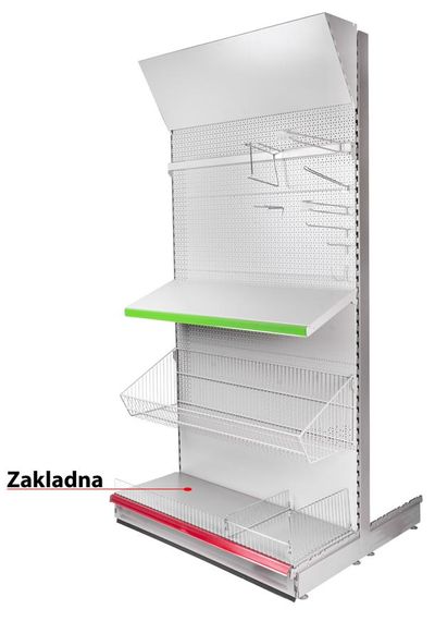 Alaplap Racks H26, 1250x370x0.8 mm *L*