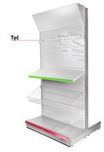 Rúd Racks H20 1250x20x40x1.5 mm, nehéz szerszámokhoz *L*, szürke
