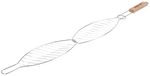 Gilling basket BBQ 36B, 310x130/580 mm, Cr + wood