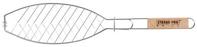 Gilling basket BBQ 36B, 310x130/580 mm, Cr + wood