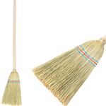 Metla MagicHome, na koberce, ciroková, stredná, 3x šitá, násada 65 cm