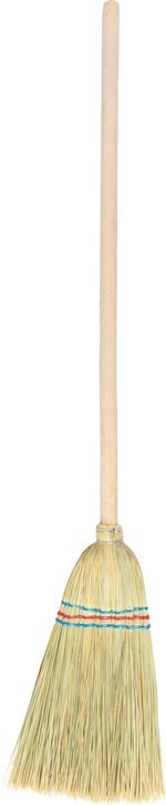 Metla MagicHome, ciroková, stredná detská, 3x šitá, násada 65 cm