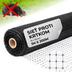 Sieť proti krtom GrassGuard, oko 16x16 mm, 1 m, L-200 m, do zeme, proti krtkom