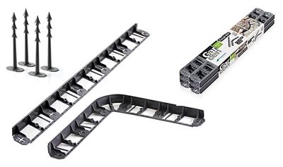 Szegély Garden Border 1045, 8,0 m, fekete, 28 csap