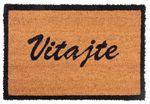 Doormat MagicHome RBC 199, for entrance, Welcome, 40x60 cm, rubber/coir
